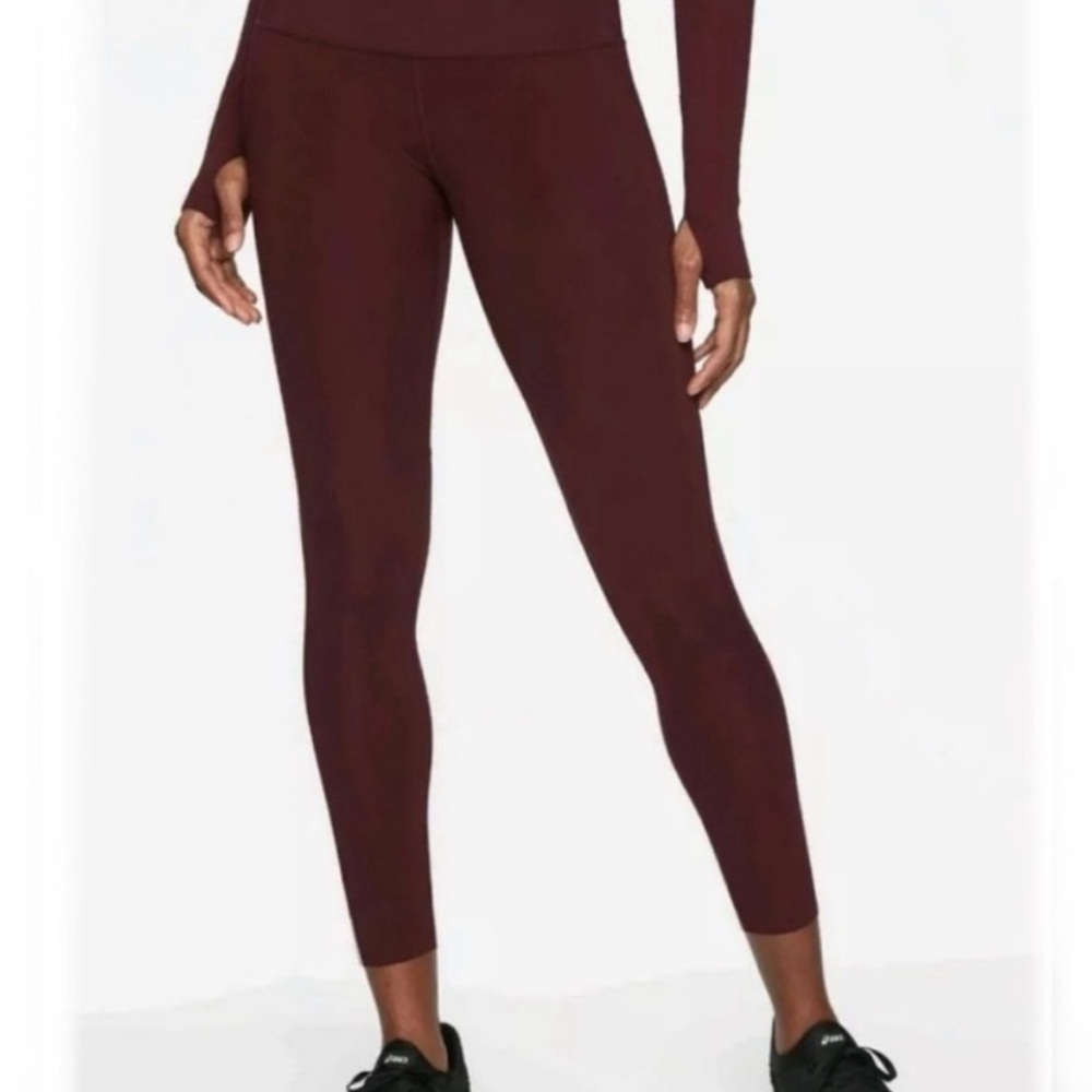 Athleta Burgundy Leggings Size S